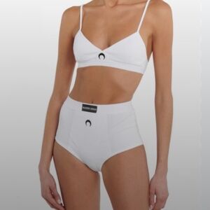 Marine Serre Logo Bralette & Brief